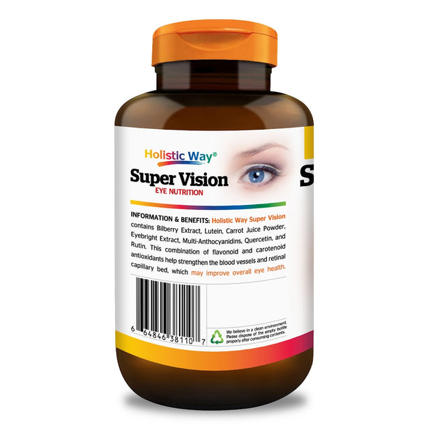 Holistic Way Super Vision — Eye Nutrition (90 Capsules)