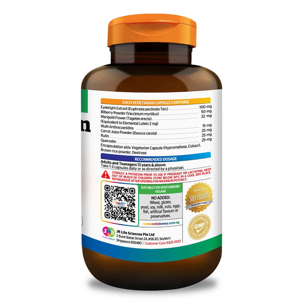 Holistic Way Super Vision — Eye Nutrition (90 Capsules)