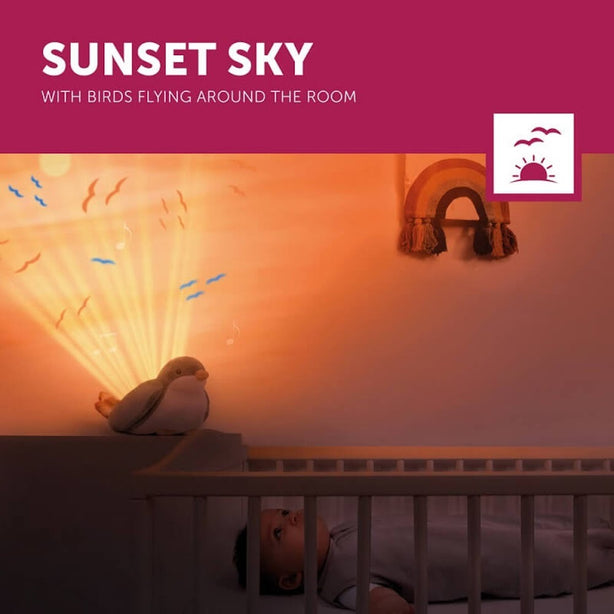 Zazu Shally the Sparrow, Sunset Projector Nightlight with Melodies