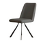 Leather swivel dining chairs