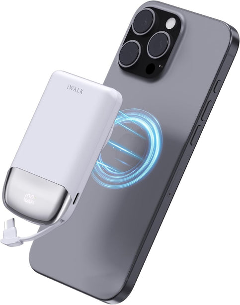 iWALK Power Hybrid Mini Wireless Powerbank (10,000mAh) White