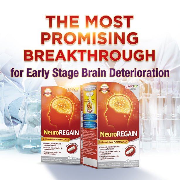 LABO NeuroREGAIN Plasmalogens Brain Memory, Mental Clarity & Cognitive Health