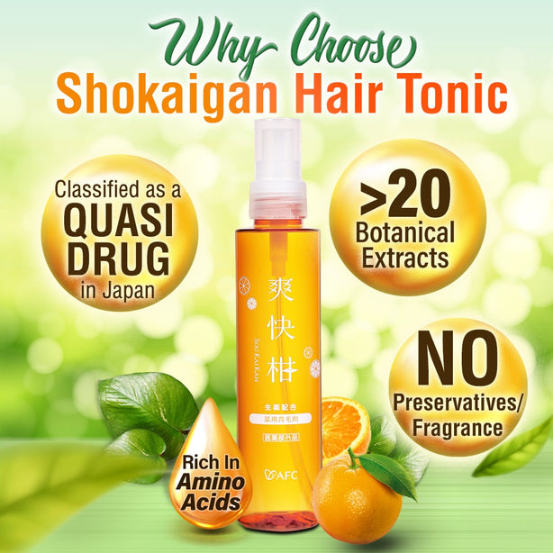 AFC Shokaigan Hair Growth Tonic Anti Hair Loss Promote Scalp Health 150ml