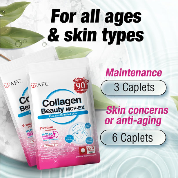 AFC Collagen Beauty MCP-EX Supplement - Glowing Hydrated Skin Pigmentation