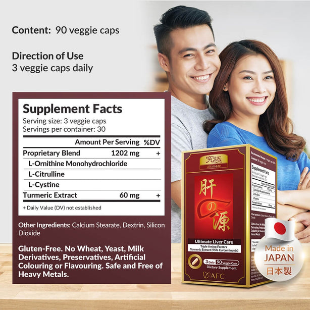 AFC Japan Ultimate Liver Care - Natural Cleanse Detox for Fatty Liver Hangover
