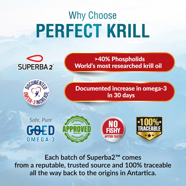 LABO Nutrition Perfect Krill 1000mg Omega 3 Phospholipid Brain Heart Joint Health