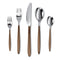 Charles Millen Signature Collection Adelia 20 Piece Cutlery Set, Stainless Steel Mirror Finished With Bronze Handle