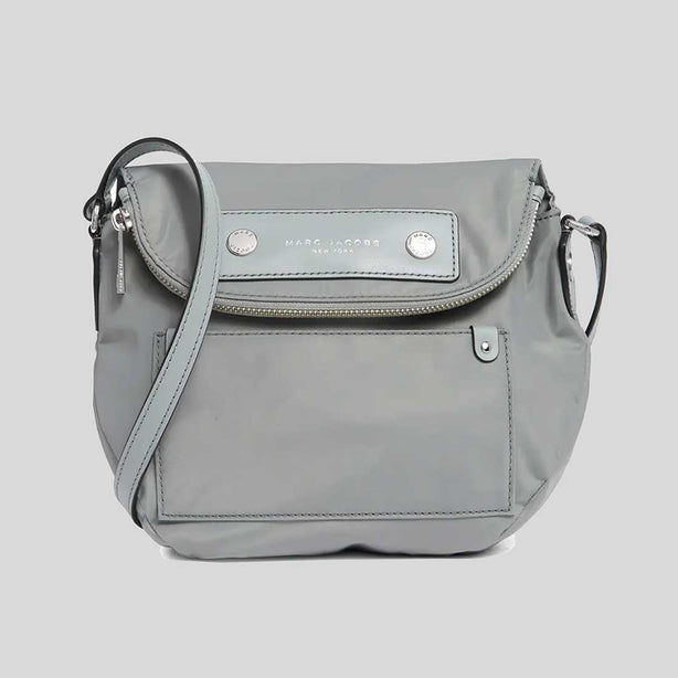 MARC JACOBS Preppy Nylon Mini Natasha Crossbody Bag Rock Grey RS-M0012909