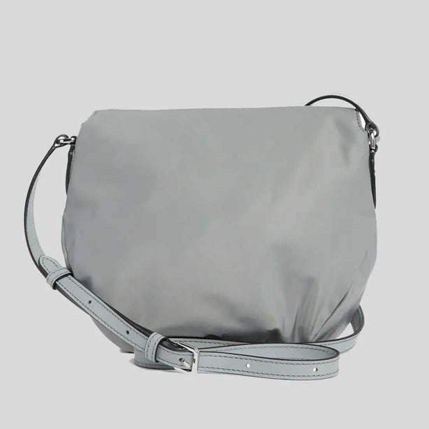 MARC JACOBS Preppy Nylon Mini Natasha Crossbody Bag Rock Grey RS-M0012909