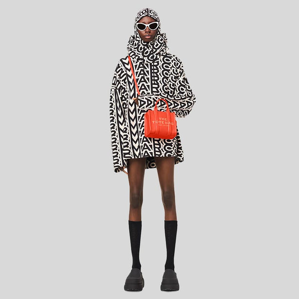 Marc Jacobs The Leather Mini Tote Bag Electric Orange RS-H053L01RE22