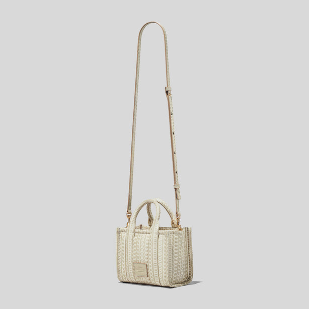 Marc Jacobs The Monogram Leather Mini Tote Bag Khaki RS-H052L03FA22