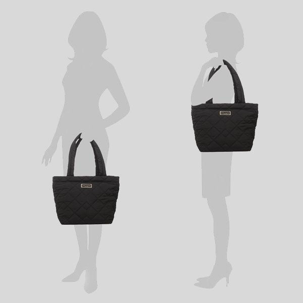 Marc Jacobs Quilted Nylon Tote Bag Black RS-M0016680