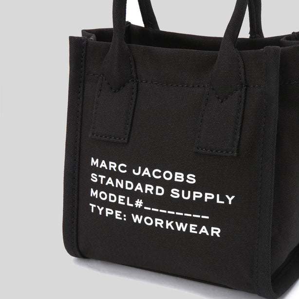 MARC JACOBS Canvas Standard Supply Small Tote Black RS