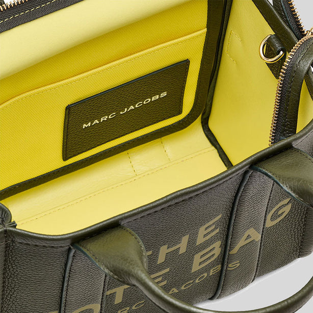MARC JACOBS The Leather Small Tote Bag Traveler Tote Forest RS-H009L01SP21