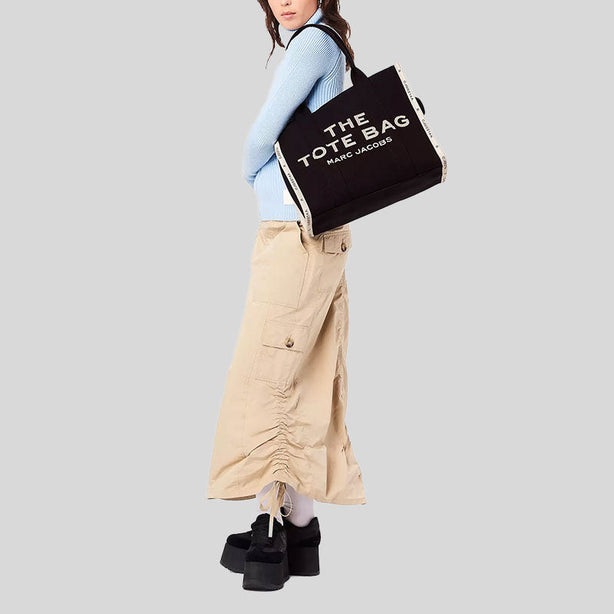 MARC JACOBS The Jacquard Large Tote Bag Black RS-M0017048