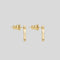 FERRAGAMO Gancini Earrings (L) Gold Color RB-696429