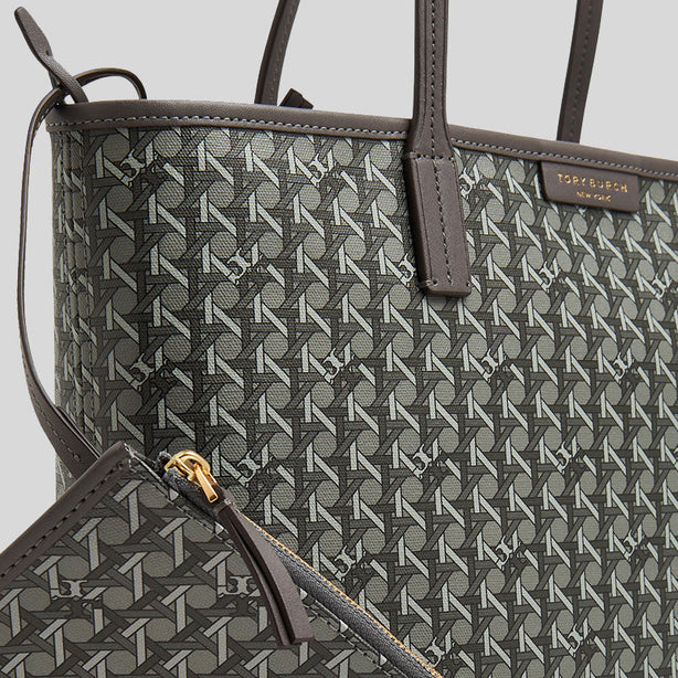 Tory Burch Small Ever Ready Zip Tote Zinc RS-147748