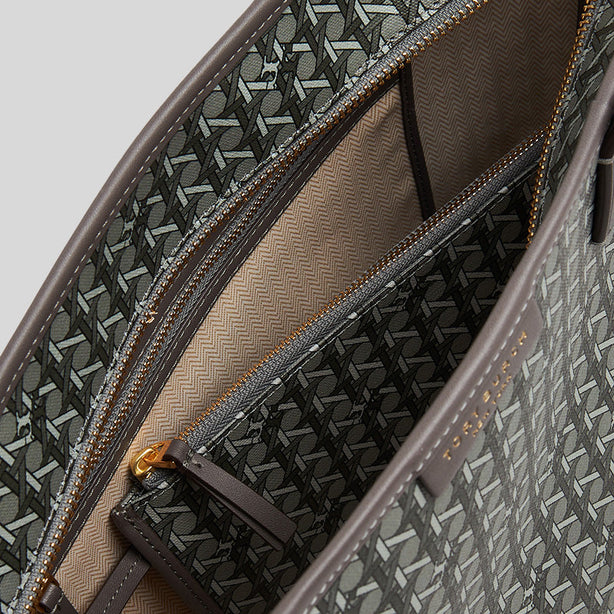 Tory Burch Small Ever Ready Zip Tote Zinc RS-147748