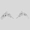 FERRAGAMO Gancini Earrings (L) Palladium RS-760119