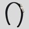 FERRAGAMO Vara Bow Crystal Headband Black/Silver RB-713034