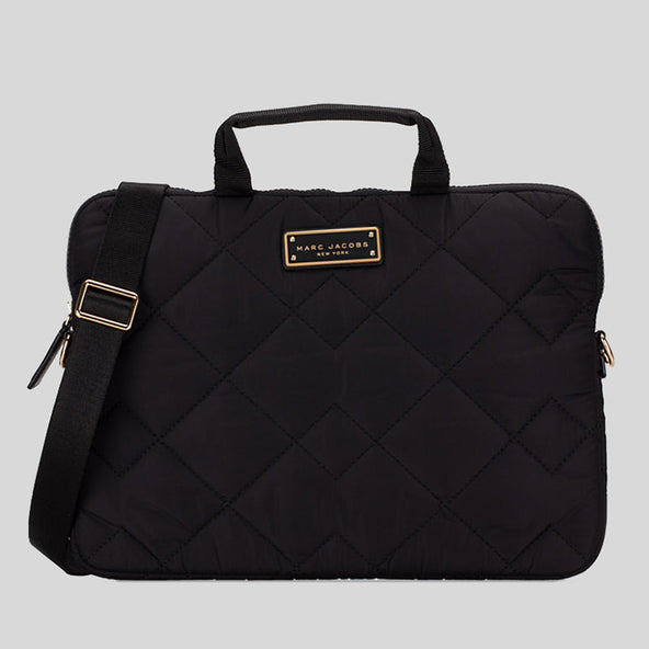 Marc Jacobs Quilted Nylon Laptop Bag Black RS-S550M06FA21