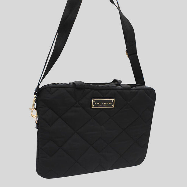 Marc Jacobs Quilted Nylon Laptop Bag Black RS-S550M06FA21