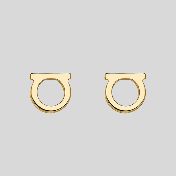 FERRAGAMO Gancini Earrings In Gold Collar Small RS-760120