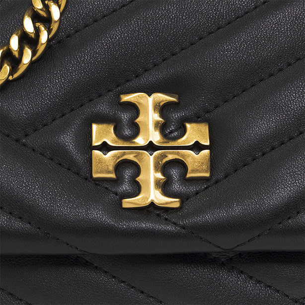TORY BURCH Kira Small Chevron Convertible Shoulder Bag Black RS-90452