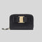 Ferragamo Vera Bow Card Case Small Wallet Black RS-725290