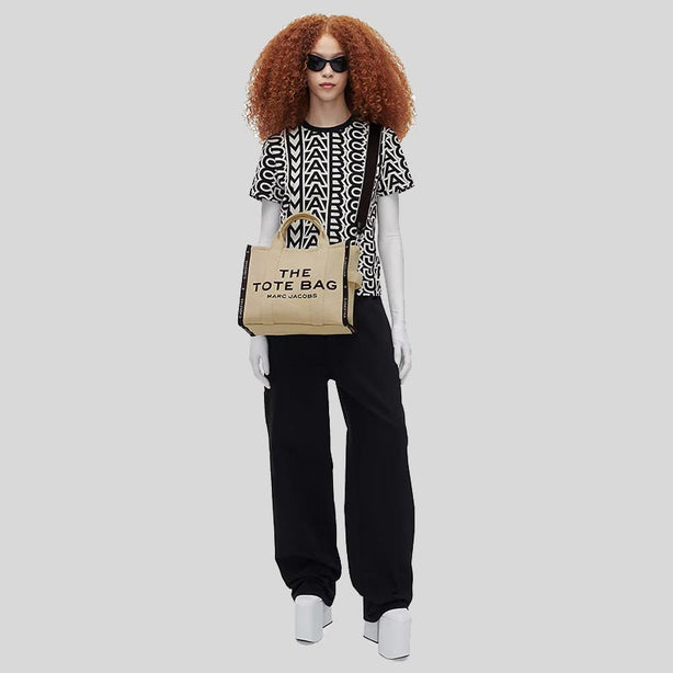 MARC JACOBS The Jacquard Medium Tote Bag Warm Sand RS-M0017027