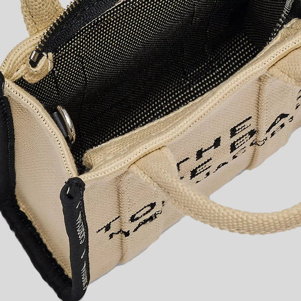 MARC JACOBS The Jacquard Mini Tote Bag Warm Sand RS-2R3HCR027H01