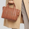 Marc Jacobs Leather The Tote Small Traveler Tote Bag Argan Oil RS-H009L01SP21