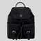 Tory Burch Nylon Flap Backpack Black RS-85061