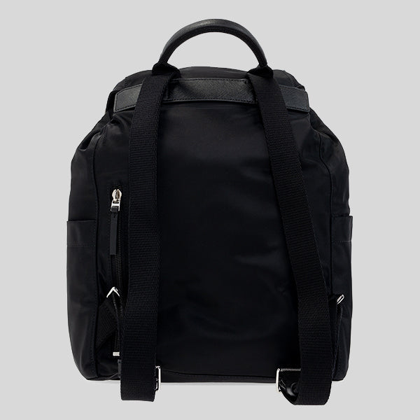 Tory Burch Nylon Flap Backpack Black RS-85061