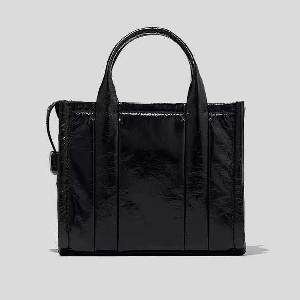 Marc Jacobs The Shiny Crinkle Mini Tote Black RS-H065L01PF22