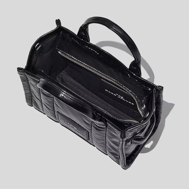 Marc Jacobs The Shiny Crinkle Mini Tote Black RS-H065L01PF22