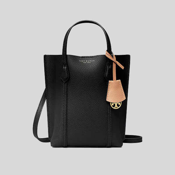 トートバッグ TORY BURCH BLACK LEATHER SMALL PERRY TOTES 13082846-1485034877854420.jpg