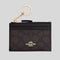 COACH Mini Skinny ID Case In Signature Canvas Walnut/Black RB-CW870