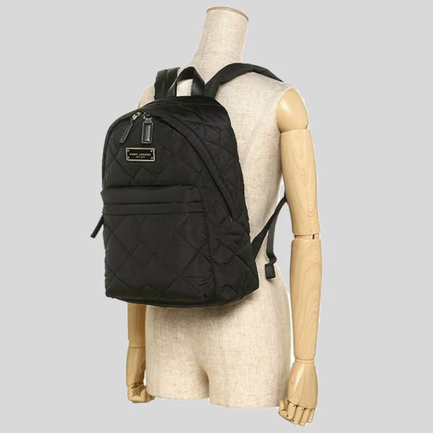 Marc Jacobs Quilted Nylon Backpack Black RS-M0011321