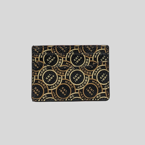 Marc Jacobs MJ Logo Printed Card Case Black Multi RS-S104M12FA22