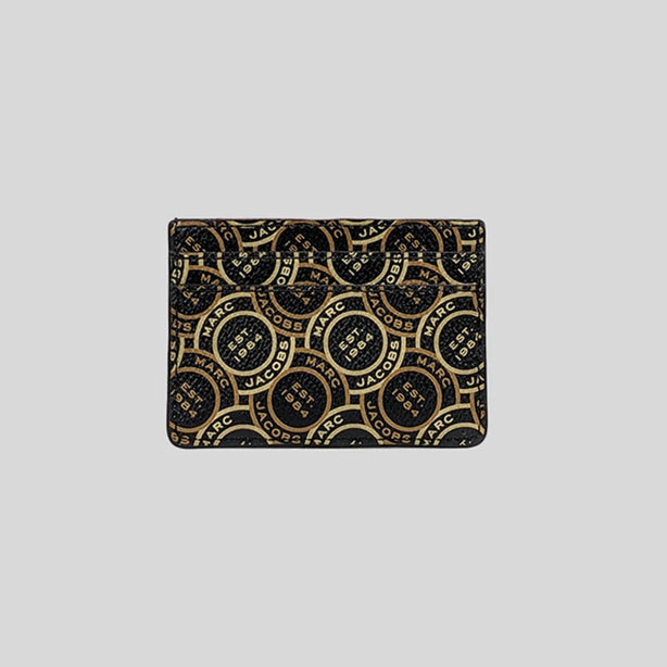 Marc Jacobs MJ Logo Printed Card Case Black Multi RS-S104M12FA22