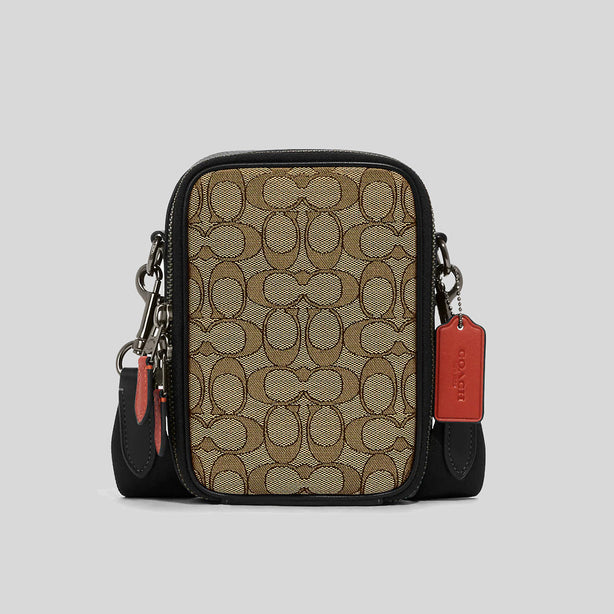 【Coach】Stanton Crossbody In Signature Jacquard◆国内発送◆ COACH Stanton Crossbody In Signature Jacquard Oak/Maple CH097