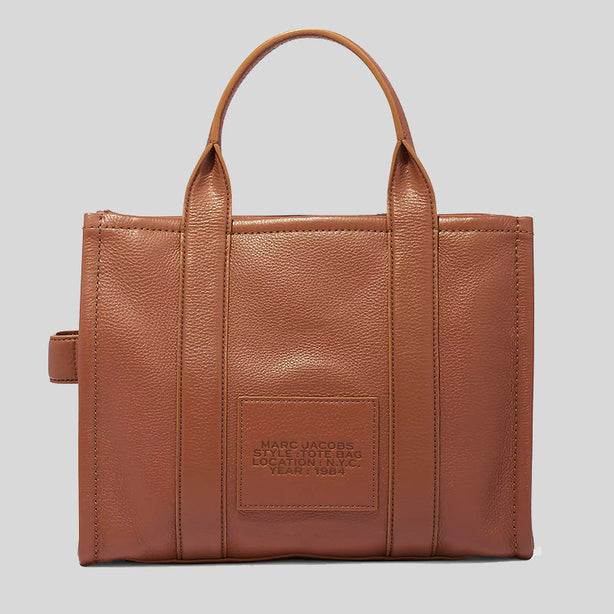 Marc Jacobs The Leather Medium Tote Bag Argan Oil RS Marc Jacobs The Leather Medium Tote Bag Argan Oil RS
