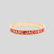 MARC JACOBS The Medallion Scalloped Wide Bangle Bracelet True Red Gold RB-J105MT7PF22