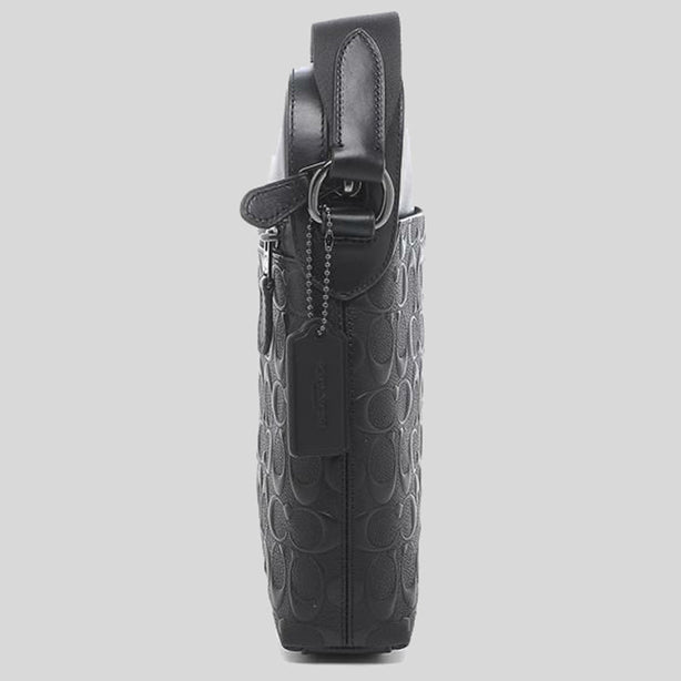 COACH Houston Flight Bag In Signature Leather Black RS-4009