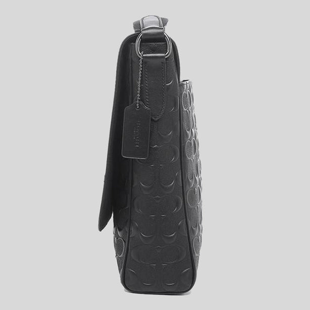 Coach Houston Map Bag In Signature Leather Black RS-4006