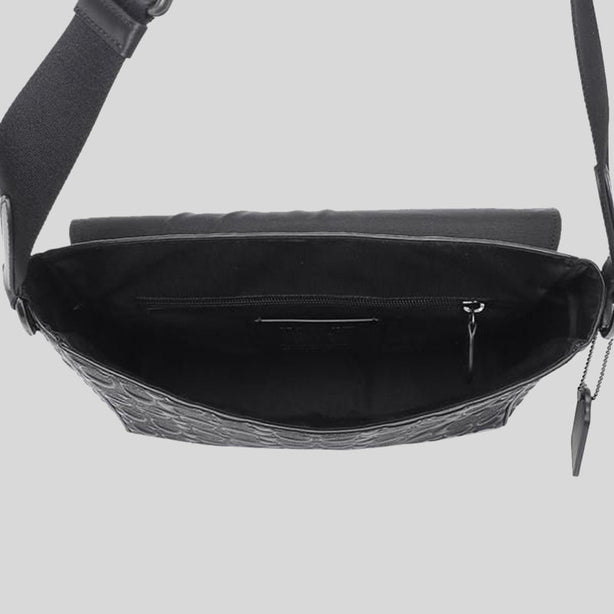 Coach Houston Map Bag In Signature Leather Black RS-4006