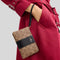 COACH Corner Zip Wristlet In Signature Canvas With Stripe Tan/Black RB-CW854