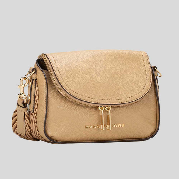 MARC JACOBS The Groove Leather Mini Messenger Bag Iced Coffee RB-4S4HMS004H01