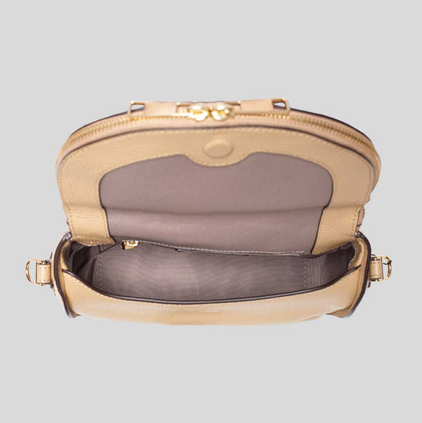 MARC JACOBS The Groove Leather Mini Messenger Bag Iced Coffee RB-4S4HMS004H01